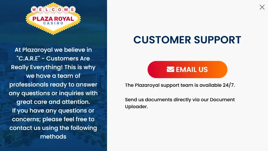 Plaza Royal customer support