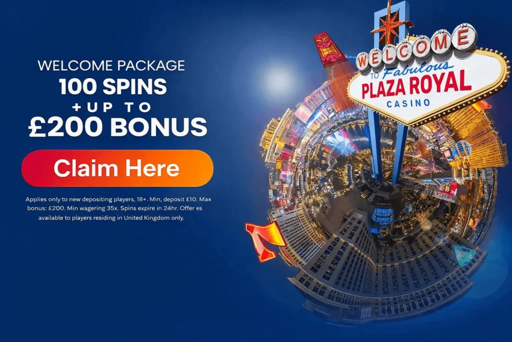 Plaza Royal Welcome Bonus Banner