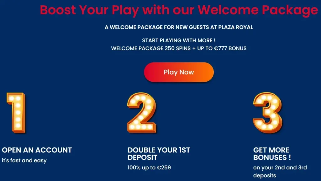 Plaza Royal welcome package